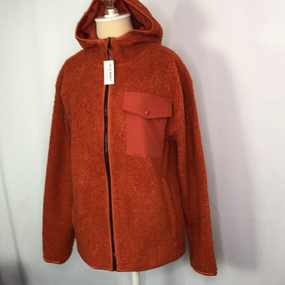 Old Navy Men Cozy Sherpa Hooded Full Zip Jacket Size S - Picture 6 of 13